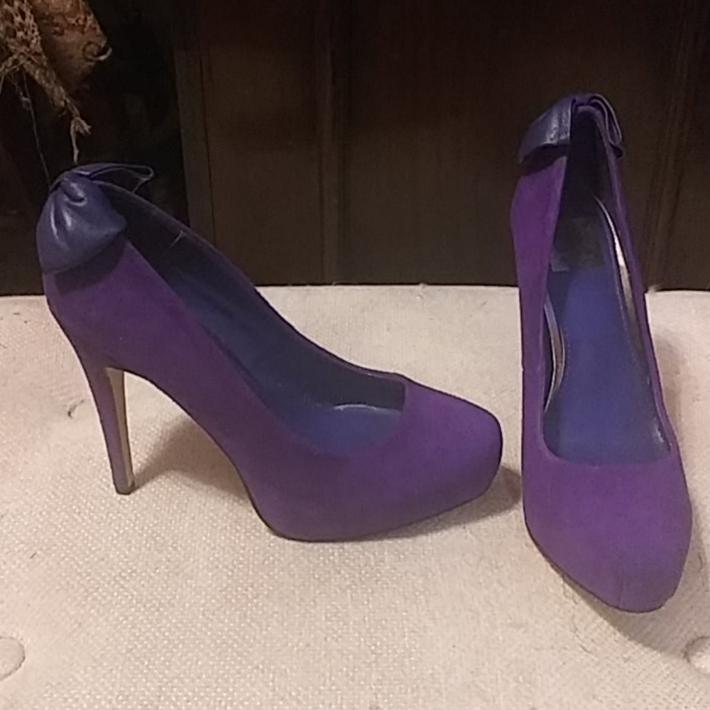 DOLCE VITA PURPLE SUEDE W/BOW SHOES